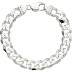 Promo π Other Brands Sterling Silver 11mm Curb Chain Bracelet π
