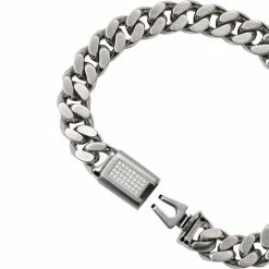 Top 10 🛒 Bulova Classic Signature Chain Link 0.15 CTW 32 Diamond Bracelet 🎉 -Men‘s Jewelry Shop unnamed file 1041