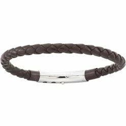 Best Pirce 💯 Focus For Men By LL Cool J Focus For Men Stainless Steel And Leather Bangle 🎉