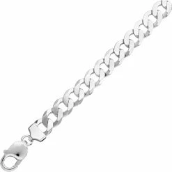 Deals 👍 Other Brands Sterling Silver Men's 10mm Solid Curb Link Bracelet 🎉 -Men‘s Jewelry Shop unnamed file 1062