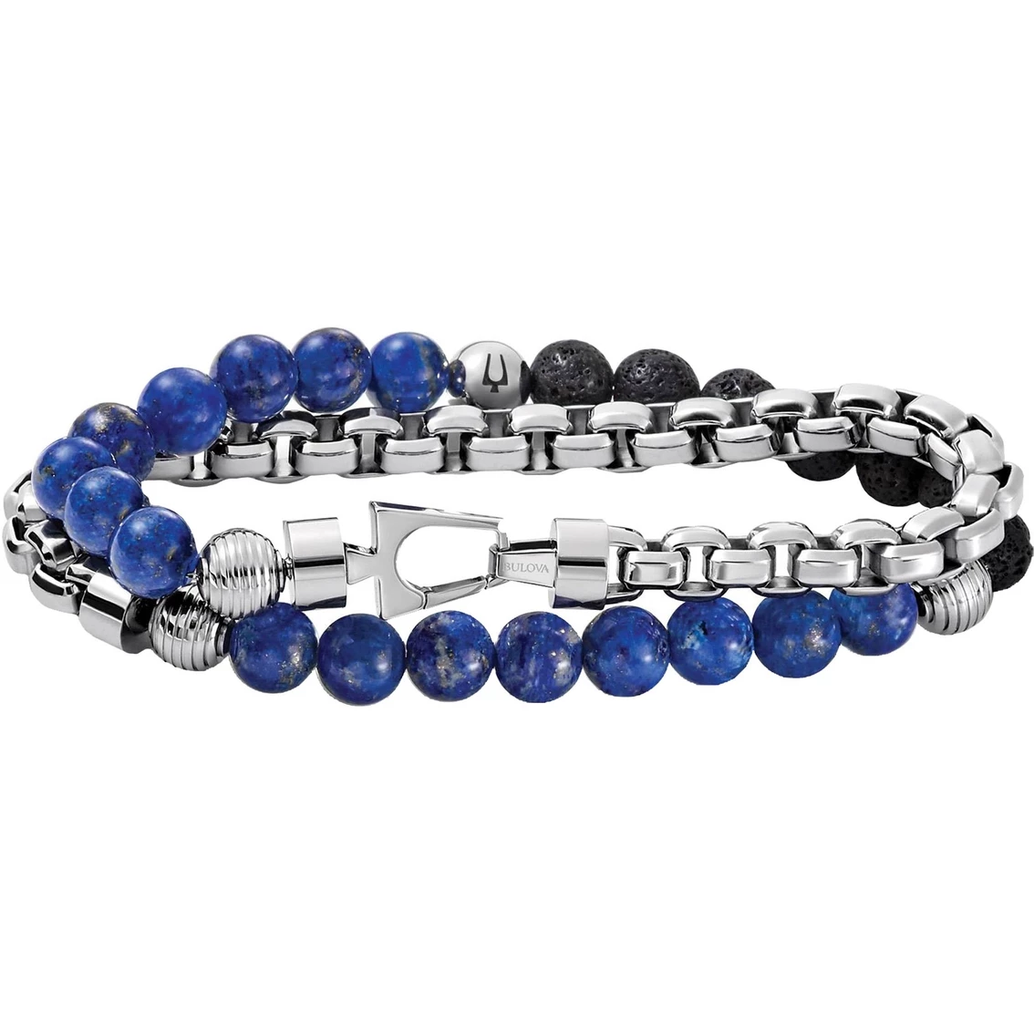 Deals π Bulova Classic Double Wrap Bracelet: Chain, Black Lava And Lapis Beads π₯° 1 Deals π Bulova Classic Double Wrap Bracelet: Chain, Black Lava And Lapis Beads π₯°