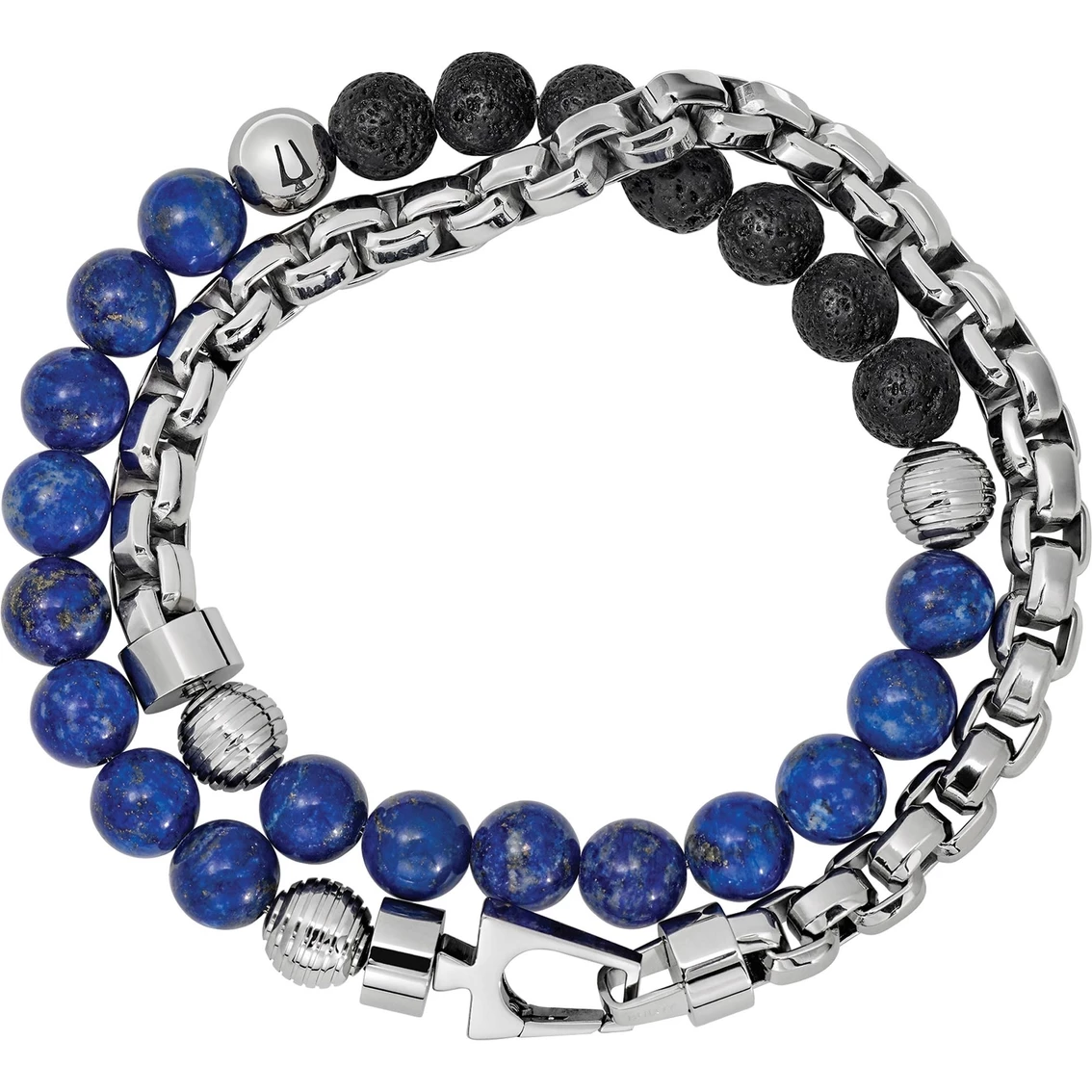 Deals π Bulova Classic Double Wrap Bracelet: Chain, Black Lava And Lapis Beads π₯° 2 Deals π Bulova Classic Double Wrap Bracelet: Chain, Black Lava And Lapis Beads π₯° - Image 2
