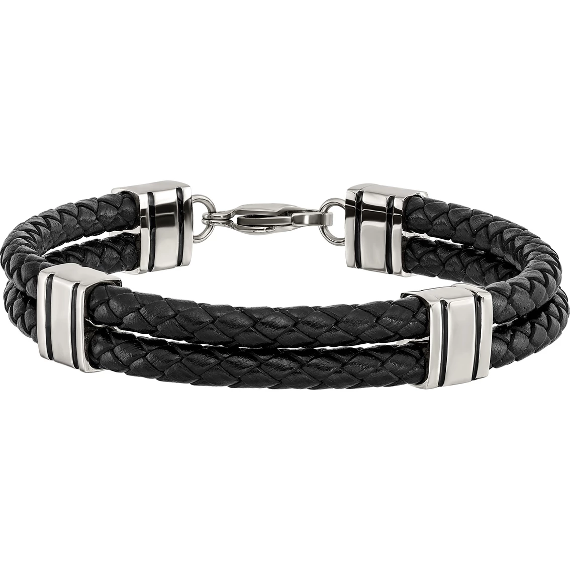 Wholesale π Chisel Stainless Steel Black Leather Bracelet π 1 Wholesale π Chisel Stainless Steel Black Leather Bracelet π
