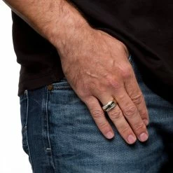 Cheapest 🌟 PalmBeach Jewelry Men's 1.95 TCW Genuine Blue Sapphire And Pave-Style Cubic Zirconia Ring In 18k Gold-plated Sterling Silver 😀 -Men‘s Jewelry Shop unnamed file 108