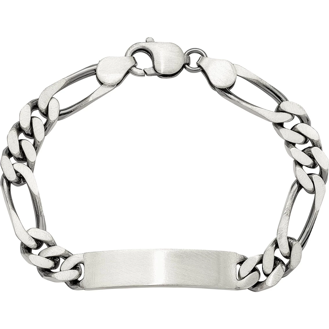 Brand new π Other Brands Sterling Silver 8 In. Engravable Antiqued Figaro Link ID Bracelet π 1 Brand new π Other Brands Sterling Silver 8 In. Engravable Antiqued Figaro Link ID Bracelet π