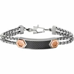 Promo π― Bulova Latin Grammy Double Box Chain Two Tone ID Bracelet π