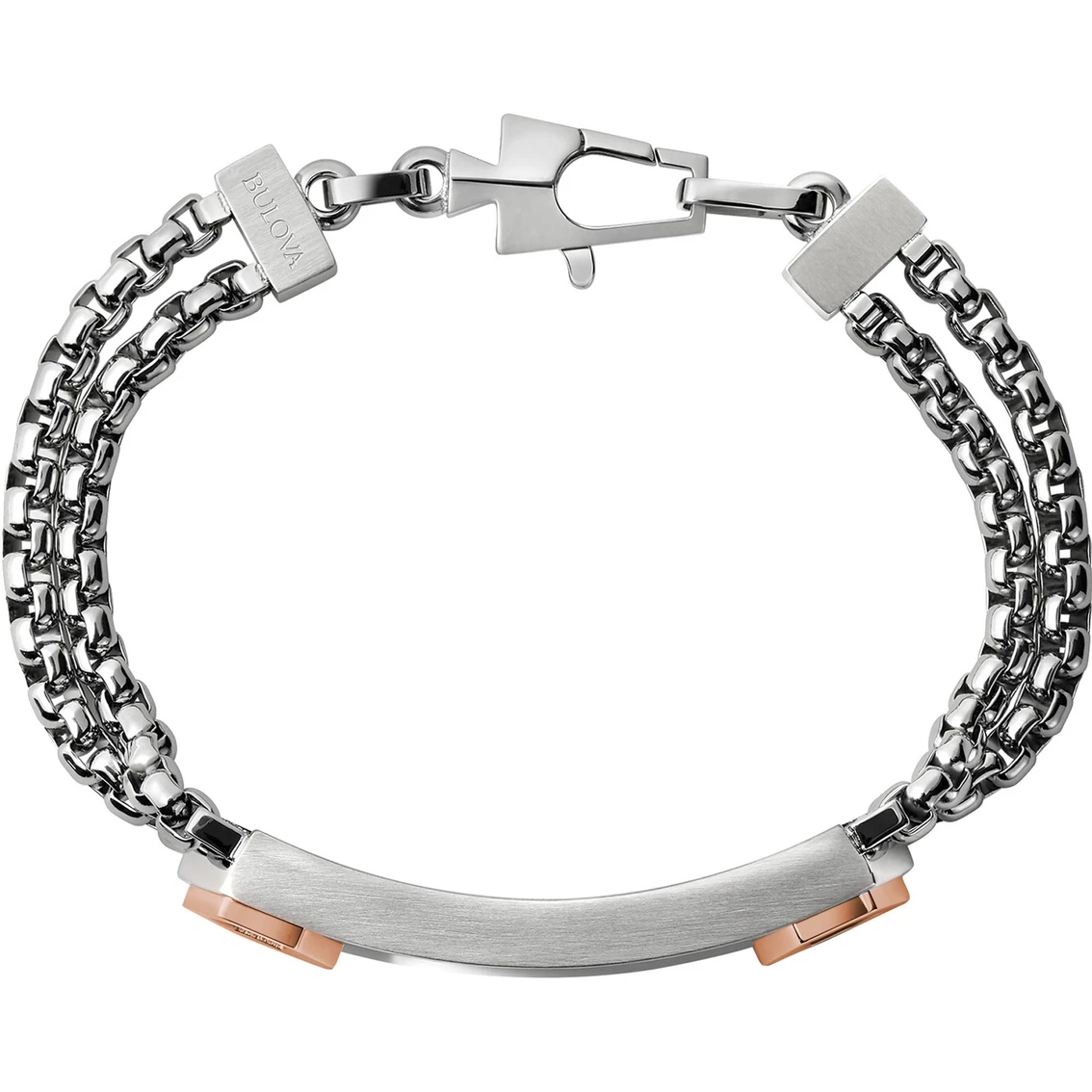 Promo π― Bulova Latin Grammy Double Box Chain Two Tone ID Bracelet π 2 Promo π― Bulova Latin Grammy Double Box Chain Two Tone ID Bracelet π - Image 2