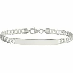 Hot Sale 🎉 Other Brands Sterling Silver Curb Link ID Bracelet 👏