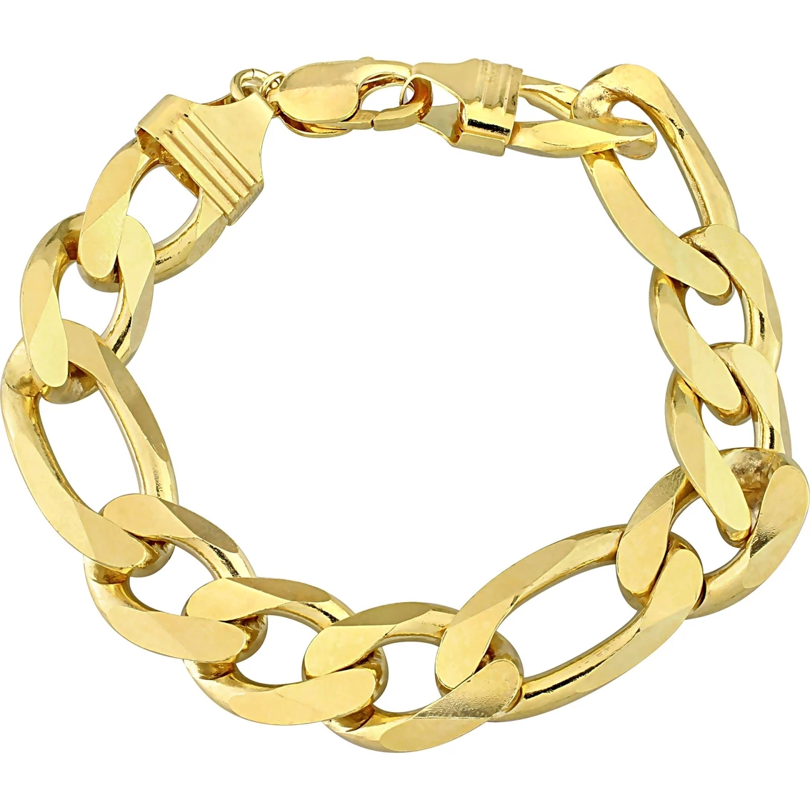 Best Sale π Sofia B. 18K Gold Plated Sterling Silver 14.5mm Figaro Chain Bracelet π 1 Best Sale π Sofia B. 18K Gold Plated Sterling Silver 14.5mm Figaro Chain Bracelet π
