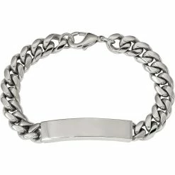 Best Sale 🔔 Chisel Men's Stainless Steel Polished ID Bracelet 🎁