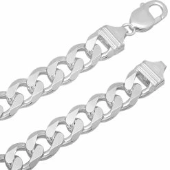 Best deal 🔥 Other Brands Sterling Silver 8.5 In. 300 Gauge Curb Chain Bracelet 😉