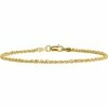 Top 10 👍 Other Brands 14K Yellow Gold 2mm Regular Rope Chain Bracelet ✔️
