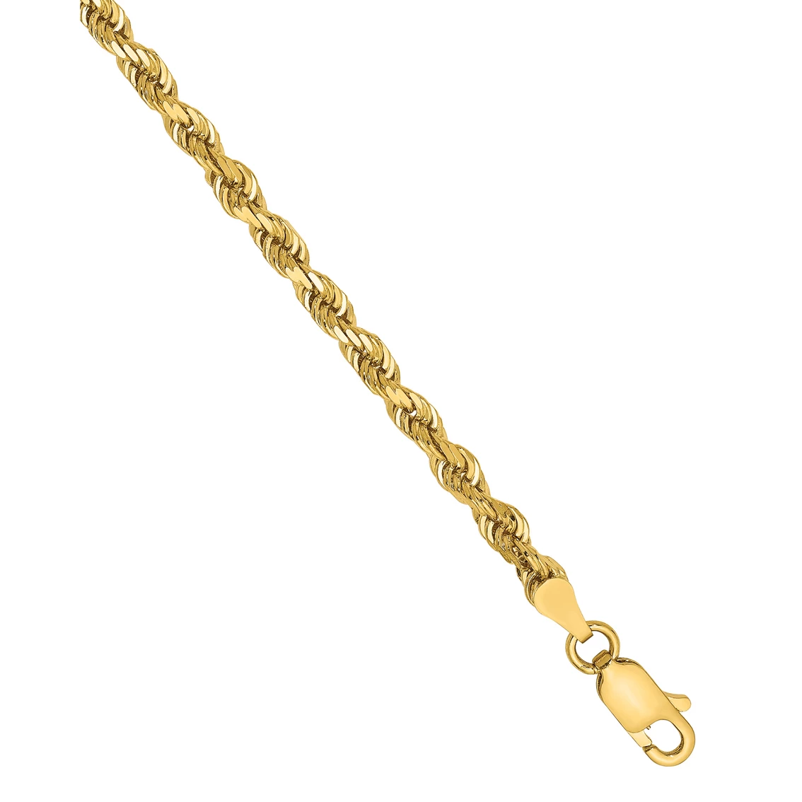 Best Pirce π Other Brands 14 Karat 3.35mm Diamond-cut Quadruple Rope Chain Bracelet π€© 2 Best Pirce π Other Brands 14 Karat 3.35mm Diamond-cut Quadruple Rope Chain Bracelet π€© - Image 2