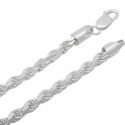 Wholesale ❤️ Other Brands Sterling Silver 8.5 In. 100 Gauge Rope Bracelet 🔥