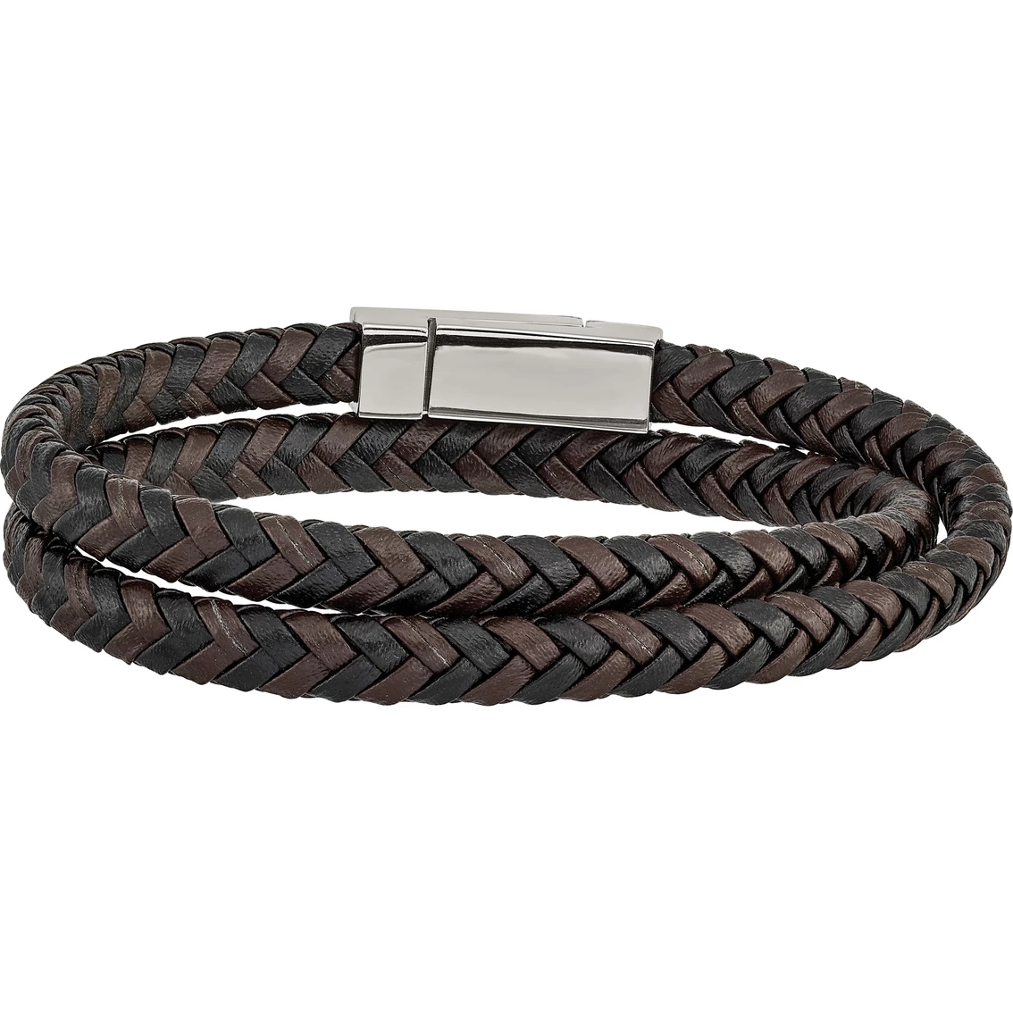 Buy β¨ Chisel Stainless Steel Polished Leather Braided Wrap Bracelet π 1 Buy β¨ Chisel Stainless Steel Polished Leather Braided Wrap Bracelet π