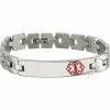 Deals 🤩 Chisel Stainless Steel And Brushed Enamel Medical I.D. Bracelet 😀