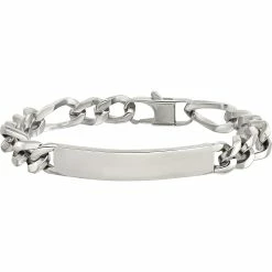 Best Pirce 🧨 Chisel Stainless Steel Polished Large ID Bracelet 👏