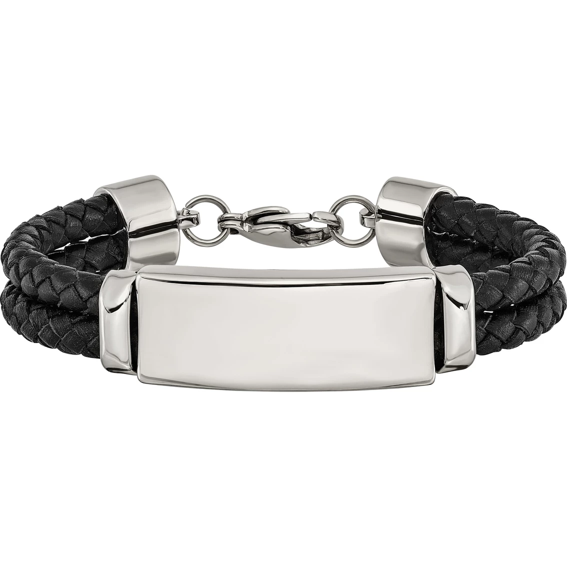 Coupon π₯ Chisel Men's Stainless Steel Polished Leather Bracelet π€© 1 Coupon π₯ Chisel Men's Stainless Steel Polished Leather Bracelet π€©