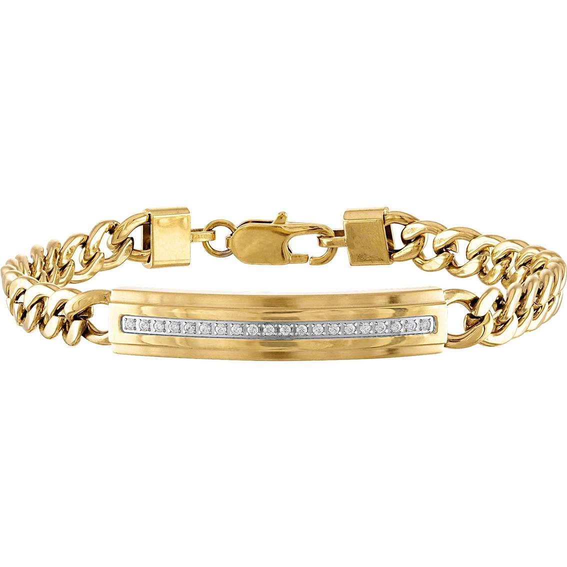 Best deal β Esquire 1/5 CTW Diamond Gold Ion Plated Stainless Steel ID Bracelet π 1 Best deal β Esquire 1/5 CTW Diamond Gold Ion Plated Stainless Steel ID Bracelet π
