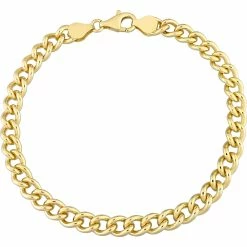 Discount ✨ Sofia B. 18K Yellow Gold Over Sterling Silver 6.5mm Curb Link Chain Bracelet 🎉