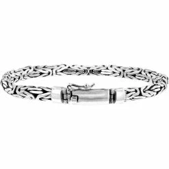 Cheapest 🌟 Robert Manse Designs Robert Manse Men's Sterling Silver Oval Byzantine Bracelet ⭐