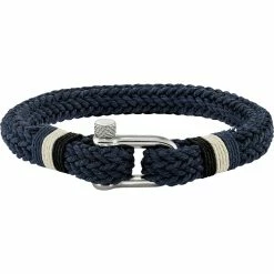 Best reviews of ⭐ Chisel Stainless Steel Polished Woven Navy Cotton Bracelet 🥰