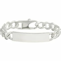 Promo ✨ Other Brands Sterling Silver Figaro Link ID Bracelet 😀
