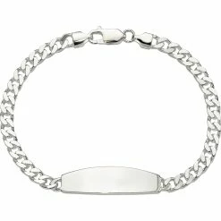 Brand new 🛒 Other Brands Sterling Silver Curb Link ID Bracelet 👏