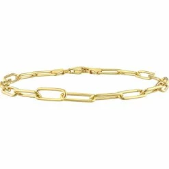 Brand new 😍 Sofia B. 18K Gold Plated Sterling Silver 5mm Polished Paperclip Chain Bracelet 🧨