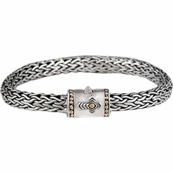 Brand new 🤩 Robert Manse Designs Sterling Silver 18K Gold Tulang Naga Bracelet With Cross 🥰