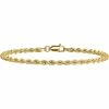 New ✨ Other Brands 14K Yellow Gold 2.75mm Regular Rope Chain Bracelet 🛒