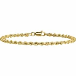 New β¨ Other Brands 14K Yellow Gold 2.75mm Regular Rope Chain Bracelet π
