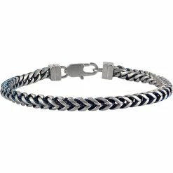 Wholesale 🎉 Esquire Stainless Steel Blue Ion Plated Link Bracelet 👏