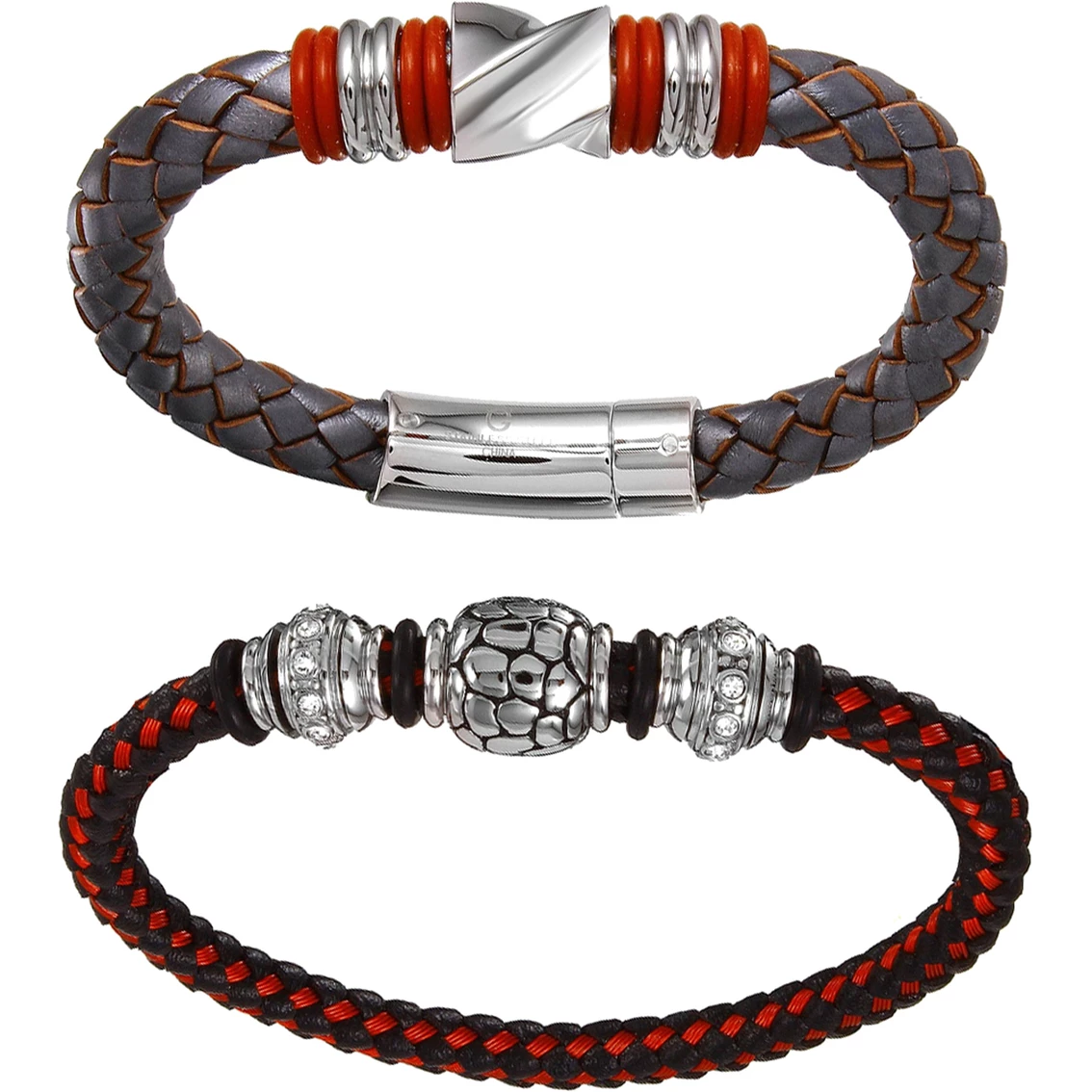 Promo π― Black & Blue Jewelry Black & Blue Stainless Steel Leather Bracelet 2 Pc. Set π₯° 1 Promo π― Black & Blue Jewelry Black & Blue Stainless Steel Leather Bracelet 2 Pc. Set π₯°