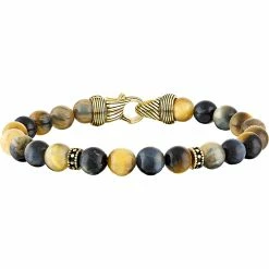 Top 10 π― Esquire 14K Yellow Gold Over Sterling Silver Tiger's Eye Bracelet π€©