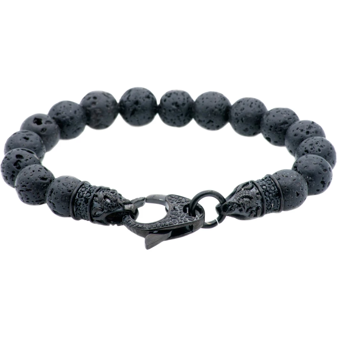 Outlet β€οΈ Other Brands Genuine Lava Stone And Black Stainless Steel Bead Bracelet π 1 Outlet β€οΈ Other Brands Genuine Lava Stone And Black Stainless Steel Bead Bracelet π