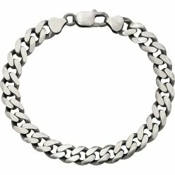 Cheap 👏 Other Brands Sterling Silver Antiqued 9mm Curb Chain 🔥