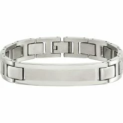 Best reviews of 👍 Chisel Stainless Steel Brushed And Polished ID Link Bracelet 😀