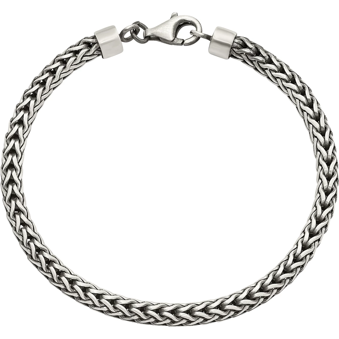 Best Pirce π Other Brands Sterling Silver Satin And Antiqued Franco Chain Bracelet π€© 1 Best Pirce π Other Brands Sterling Silver Satin And Antiqued Franco Chain Bracelet π€©