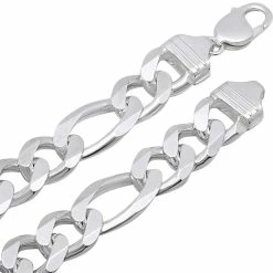 Best Sale ✔️ Other Brands Sterling Silver 8.5 In 300 Gauge Figaro Chain Bracelet 👏