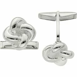 Budget 👏 Other Brands Sterling Silver Knot Cufflinks 💯