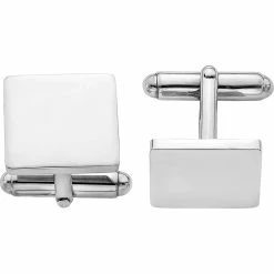 Brand new 🧨 Other Brands Sterling Silver Rhodium Plated Square Cuff Links ⌛
