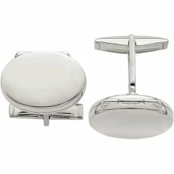 Buy 💯 Other Brands Sterling Silver Oval Locket Cuff Links 🎉