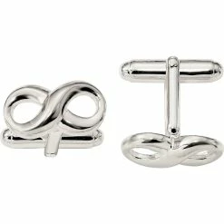 New 🎁 Other Brands Sterling Silver Infinity Cuff Links 👏