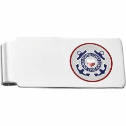 Promo ✨ Other Brands Rhodium Over Sterling Silver U.S. Coast Guard Money Clip ❤️