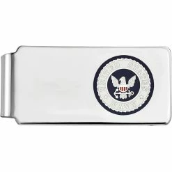 Cheap ⭐ Other Brands Rhodium Over Sterling Silver U.S. Navy Money Clip 😉
