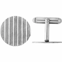 Cheapest 🥰 Other Brands Sterling Silver Rhodium Plated Cuff Links 👍