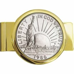 Wholesale ✨ Other Brands 1986 Statue Of Liberty Commemorative Half Dollar Money Clip 👍