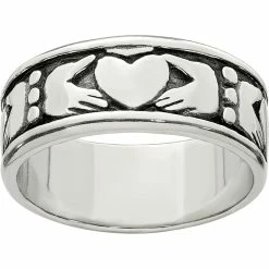 Best reviews of 🧨 Other Brands Sterling Silver Claddagh Design Ring, Size 10 🤩