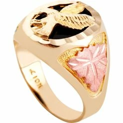 Wholesale 🤩 Landstrom's Black Hills Gold 10K Onyx Eagle Ring 😍 -Men‘s Jewelry Shop unnamed file 22